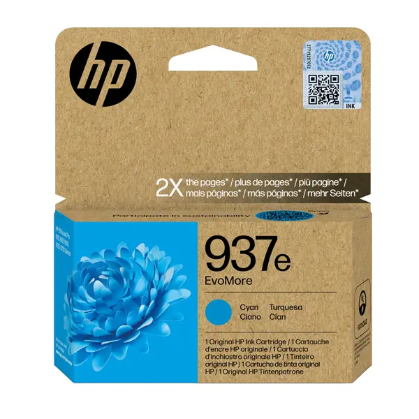 1x Hp Cartuccia Ink Ciano _ 937e EvoMore_1.650 pag
