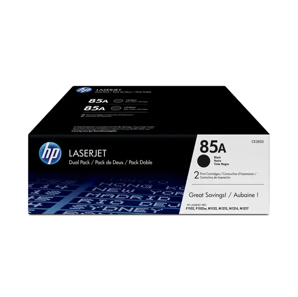 1x SCATOLA 2 CARTUCCE DI STAMPA HP LASERJET NR. 85A