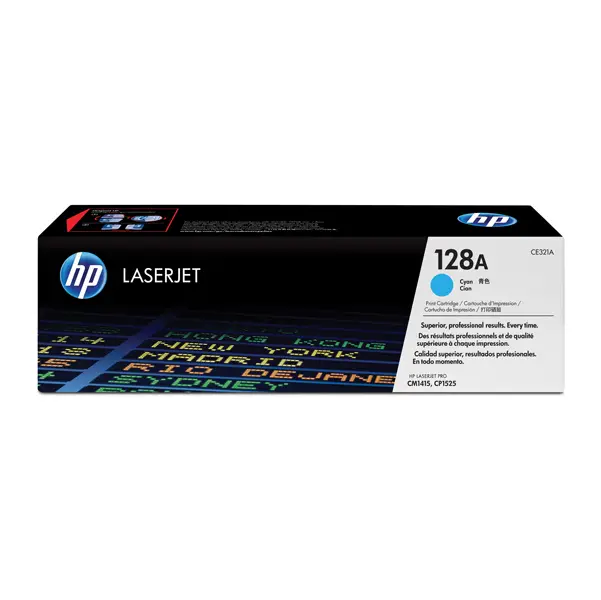 1x CARTUCCIA DI STAMPA 128A CYANO HP CP125 CM1415
