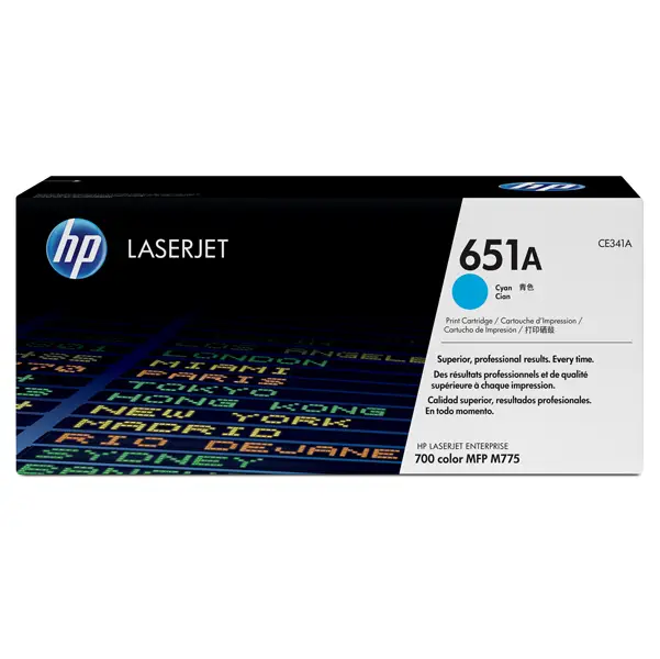 1x HP 651A TONER CARTRIDGE CIANO
