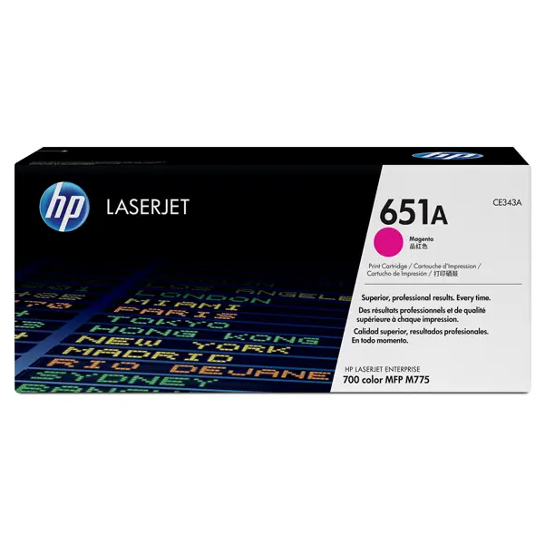 1x HP 651A TONER CARTRIDGE MAGENTA