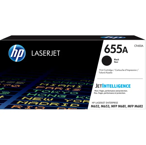 1x TONER NERO HP 655A COLOR LASERJET ENTERPRISE SERIE M652-M653-M681-M682