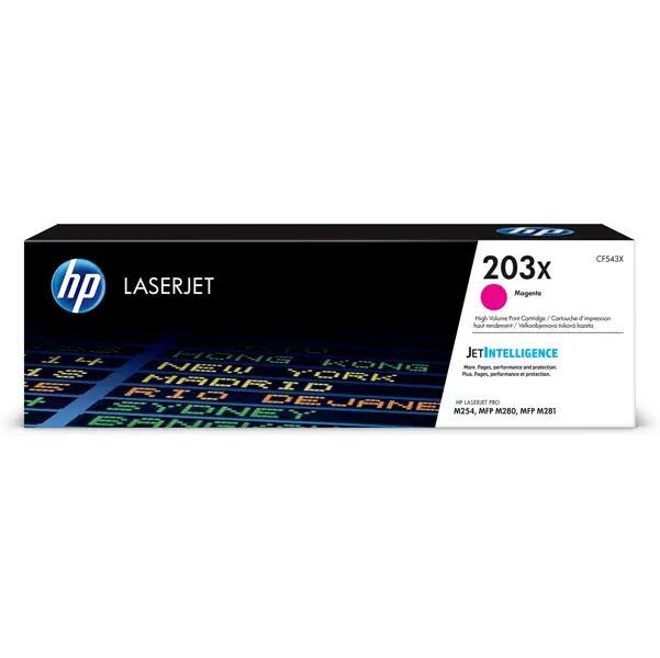 1x Cartuccia toner magenta originale ad alta capacitA' LaserJet HP 203X_2.500 PAG