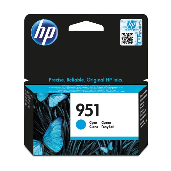 1x CARTUCCIA D'INCHIOSTRO ORIGINAL HP 951 CIANO