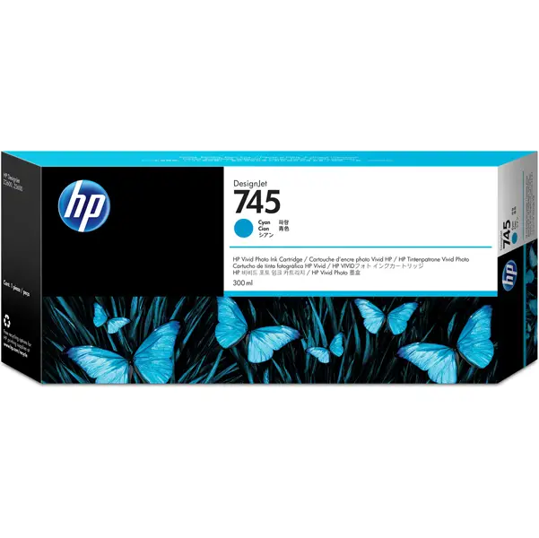 1x CARTUCCIA CIANO DESIGNJET HP 745 300 ML