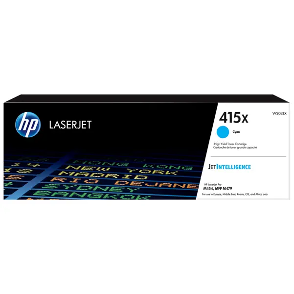 1x Cartuccia toner Ciano 415X per HP Color LaserJet Pro M 454 Series/ Pro M 454 dn
