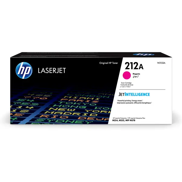 1x Cartuccia Toner Magenta 212A per Hp Laser Jet Enterprise M554-M555-MFP M578