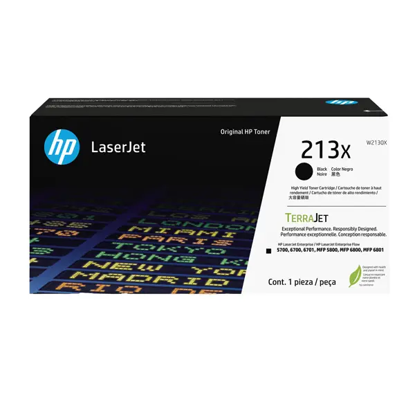 1x Hp Cartuccia toner originale nero ad alta capacitA' LaserJet HP 213X_9.000 pag