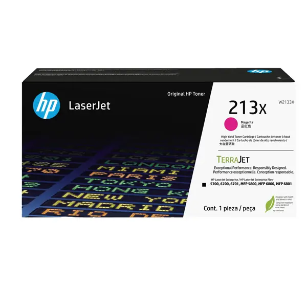 1x Hp Cartuccia toner originale magenta ad alta capacitA' LaserJet HP 213X_6.000 pa