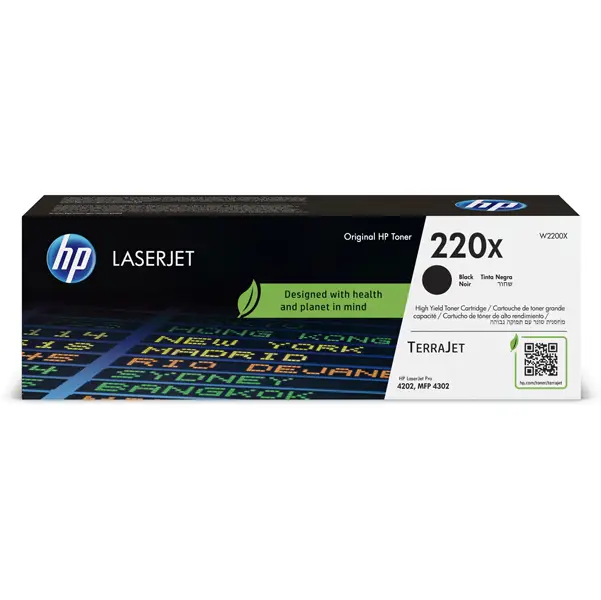 1x HP Cartuccia toner originale nero LaserJet HP 220X_7.500 pag