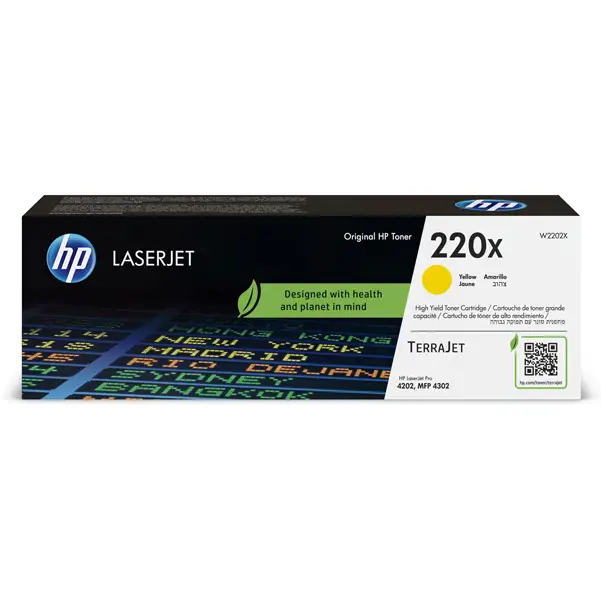 1x HP Cartuccia toner originale giallo LaserJet HP 220X_5.500 pag