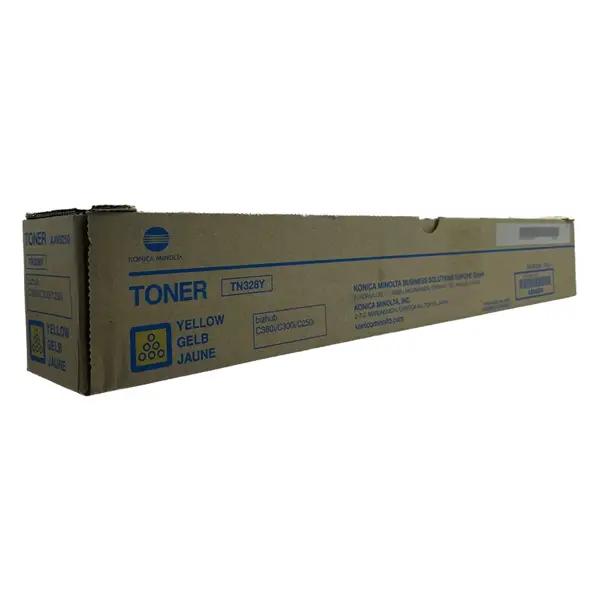 1x Konika Minolta Toner Giallo TN-328Y