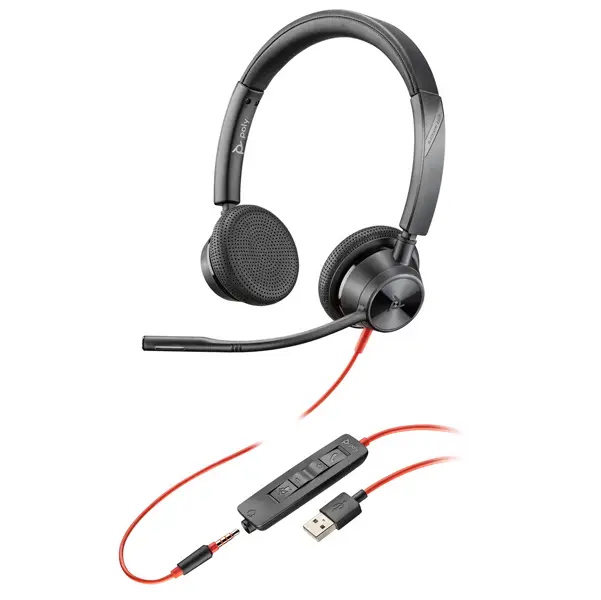 1x Cuffie Blackwire 3325 USB-A -Poly