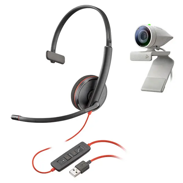 1x Webcam Studio P5+Cuffia BW 3210-Poly