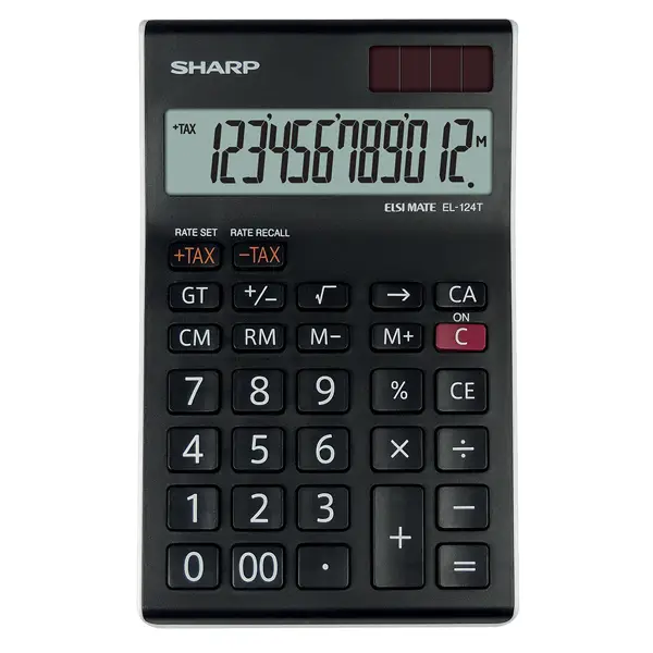 1x Sharp Calcolatrice da Tavolo EL-124T 12 cifre