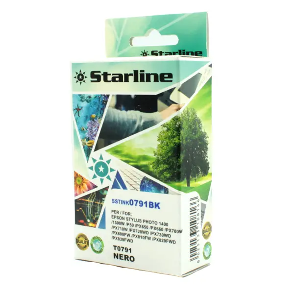 1x CARTUCCIA INK NERO PER PRINT C/EPSON T0791