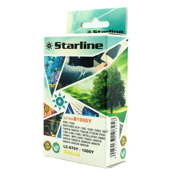 1x CARTUCCIA INK GIALLO PER PRINT C/BROTHER LC1000YLC 970Y