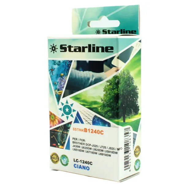 1x CARTUCCIA INK CIANO PER PRINT C/BROTHER LC 1240