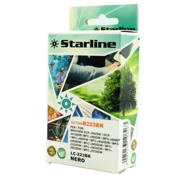 1x CARTUCCIA INK NERO PER PRINT C/BROTHER LC-223BK
