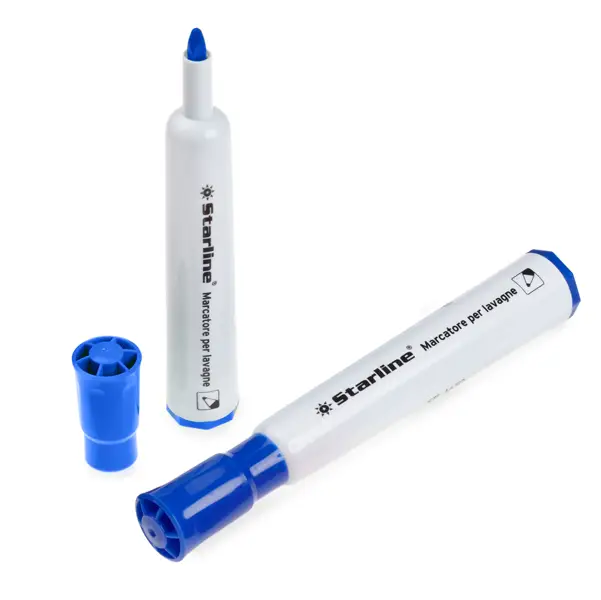 12x Marcatore per lavagne punta tonda 2mm blu Starline