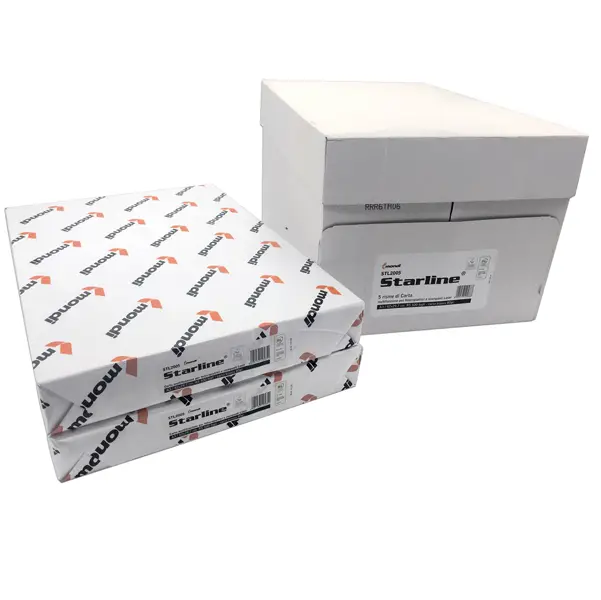 5x Carta fotocopie A3 80gr 500Fg Bianca STARLINE