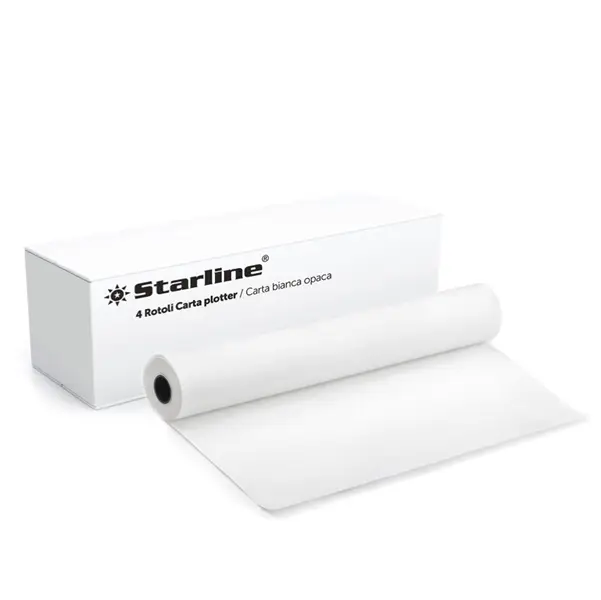 4x CARTA PLOTTER 625mm x 50m 80GR INKJET Starline