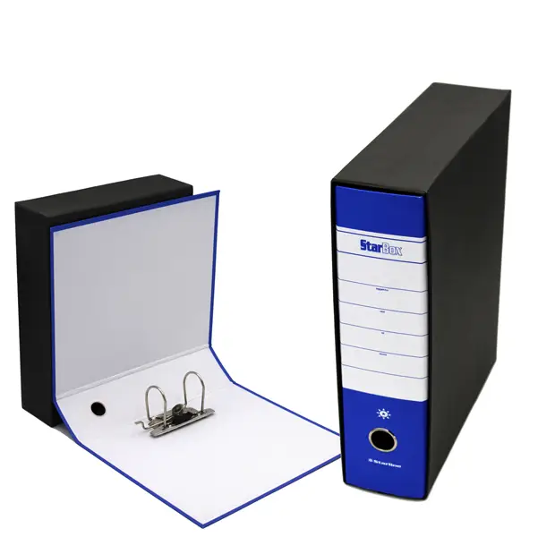 1x Registratore STARBOX f.to commerciale dorso 8cm blu STARLINE