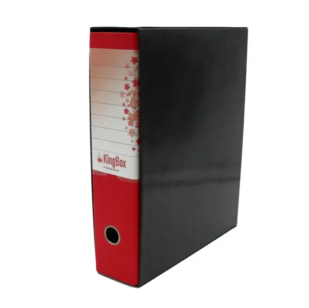1x Registratore KINGBOX f.to protocollo dorso 8cm rosso STARLINE