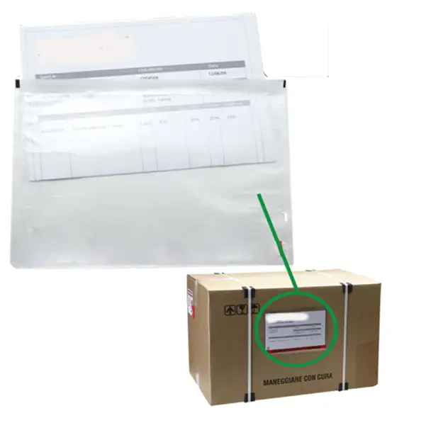 1x 100 BUSTE PORTADOCUMENTI ADESIVA 225X160MM STARLINE