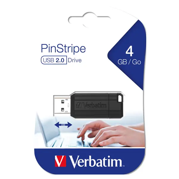 1x MEMORIE USB STORE 'N' GO PINSTRIPE NERO DA 4 GB