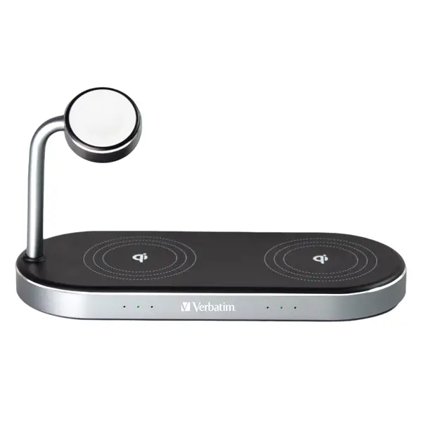 1x Verbatim Supporto di ricarica wireless 3-in-1 WCS-03