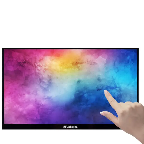 1x Verbatim Monitor Portatile 15" Touchscreen Full HD 1080p