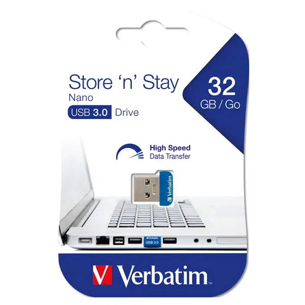 1x  USB 3.0 32GB STORE 'N' STAY NANO
