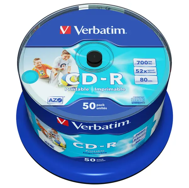 1x SCATOLA 50 CD-R BULK DATALIFEPLUS SPIND. 1X-52X 700MB STAMP.WIDE INKJET PHOTO