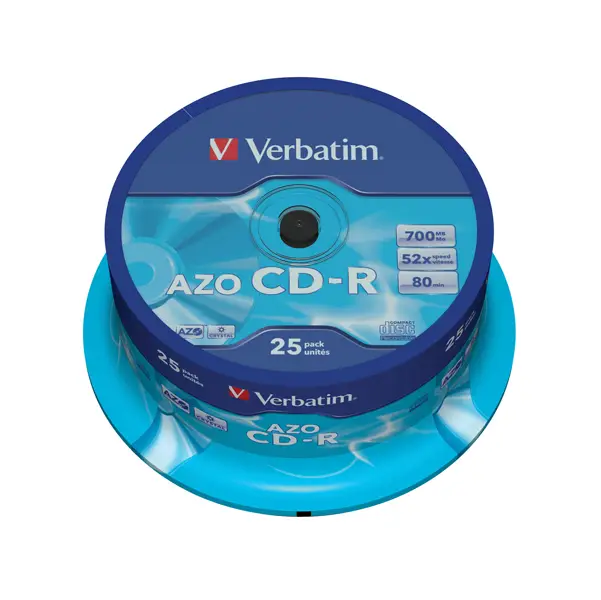 1x SCATOLA 25 CD-R DATALIFEPLUS SPINDLE 1X-52X 700MB SERIGRAFATO